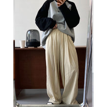 Load image into Gallery viewer, Spring Retro Loose High Waist Drape Wide Leg Pants
