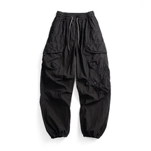 Load image into Gallery viewer, Japanese Loose Multi-pocket Straight-leg Cuffed Cargo Pants
