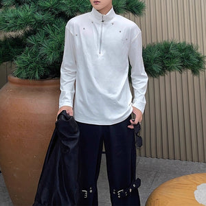 Turtleneck Zippered Bottoming Shirt