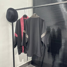 Load image into Gallery viewer, Faux-layered Spliced Cape Coat
