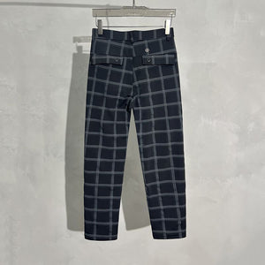 Casual Plaid Elastic Waist Sports Harem Pants