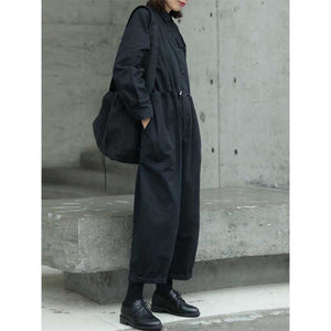 Simple Tooling Casual Loose Jumpsuit