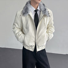 Load image into Gallery viewer, Python-textured Cotton Leather Jacket
