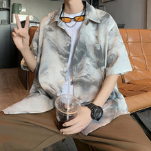 Load image into Gallery viewer, Vintage Tie-dye Floral Casual Shirt
