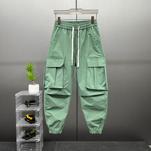 Retro Casual Workwear Ninth Pants