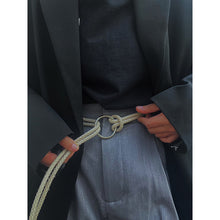 Load image into Gallery viewer, Retro Casual Braided Waist Rope Ring Belt
