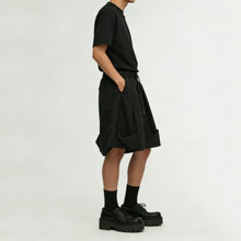 Load image into Gallery viewer, Japanese Style Casual Drawstring Pleated Cargo Shorts
