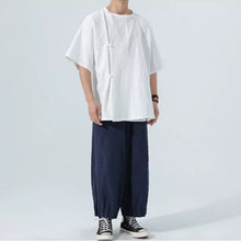 Load image into Gallery viewer, Retro Button-down Short-sleeved Shirt
