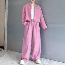 Load image into Gallery viewer, Woolen Metal Suit Jacket Wide-leg Trousers Two-piece Suit
