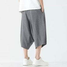 Load image into Gallery viewer, Stripe Lantern-shaped Loose-fitting Low-cut Baggy Pants
