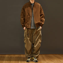 Load image into Gallery viewer, Stand-up Collar Loose Casual Solid Color Jacket
