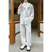 Load image into Gallery viewer, Satin Ribbon Loose Long-Sleeved Shirt
