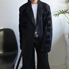 Load image into Gallery viewer, Heavy-duty Padded Shoulder Loose Wave Suit Jacket
