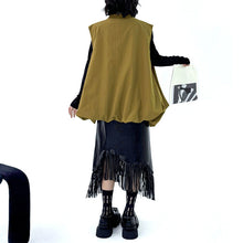 Load image into Gallery viewer, Bud Loose Solid Color V-neck Vest
