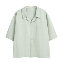 Load image into Gallery viewer, Boxy-fit Cotton Utility Short-sleeve Shirt
