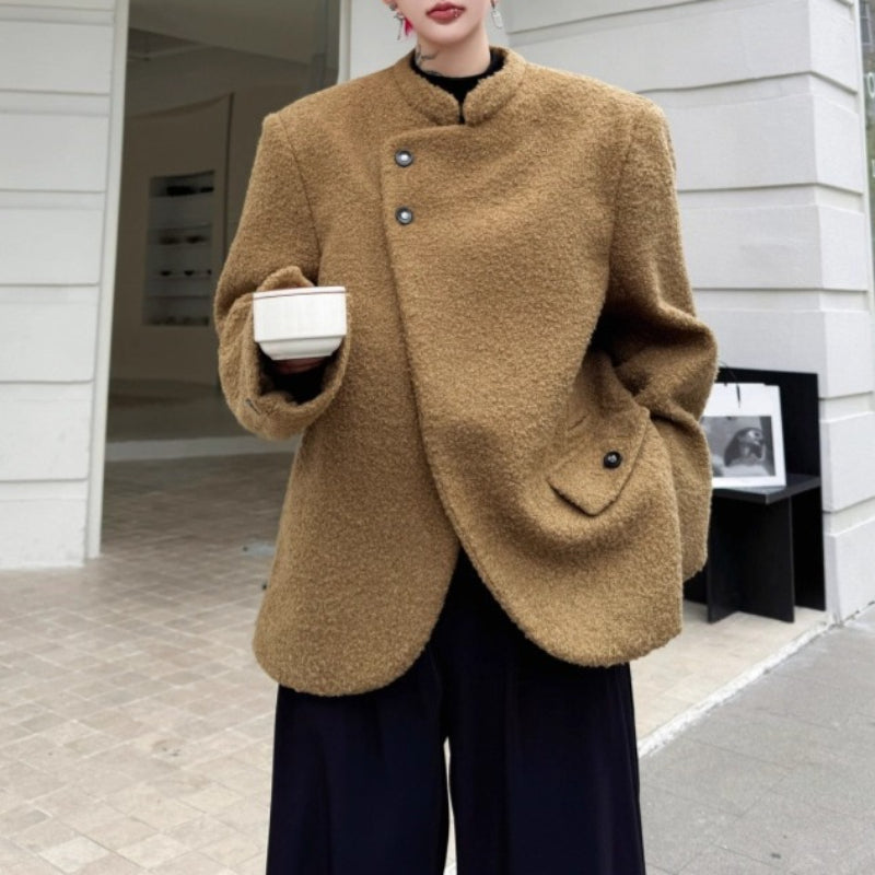 Irregular Retro Wool Jacket