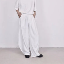 Load image into Gallery viewer, High-waisted Wide-leg Casual Curved Trousers

