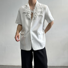 Load image into Gallery viewer, Loose Casual 3D Floral Lapel Blazer
