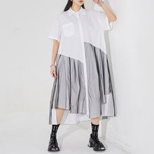 Load image into Gallery viewer, Irregular Mesh Patchwork Dress

