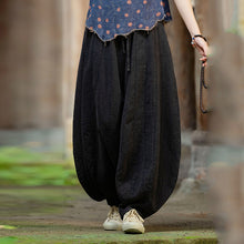 Load image into Gallery viewer, Loose Cotton And Linen Patchwork Bloomers
