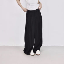Load image into Gallery viewer, High-waisted Wide-leg Casual Curved Trousers
