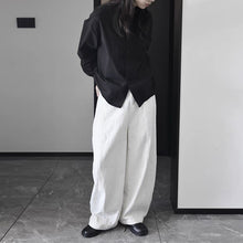 Load image into Gallery viewer, Stand-up Collar Loose Solid Color Shirt
