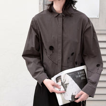 Load image into Gallery viewer, Women’s Line Embroidery 3D Casual Shirt
