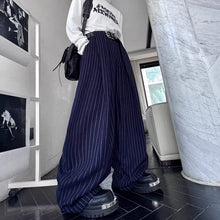 Load image into Gallery viewer, Vintage Striped Wide-Leg Scimitar Pants
