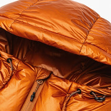 Load image into Gallery viewer, Heavyweight White Duck Down Hooded High Neck Loose Puffer Coat
