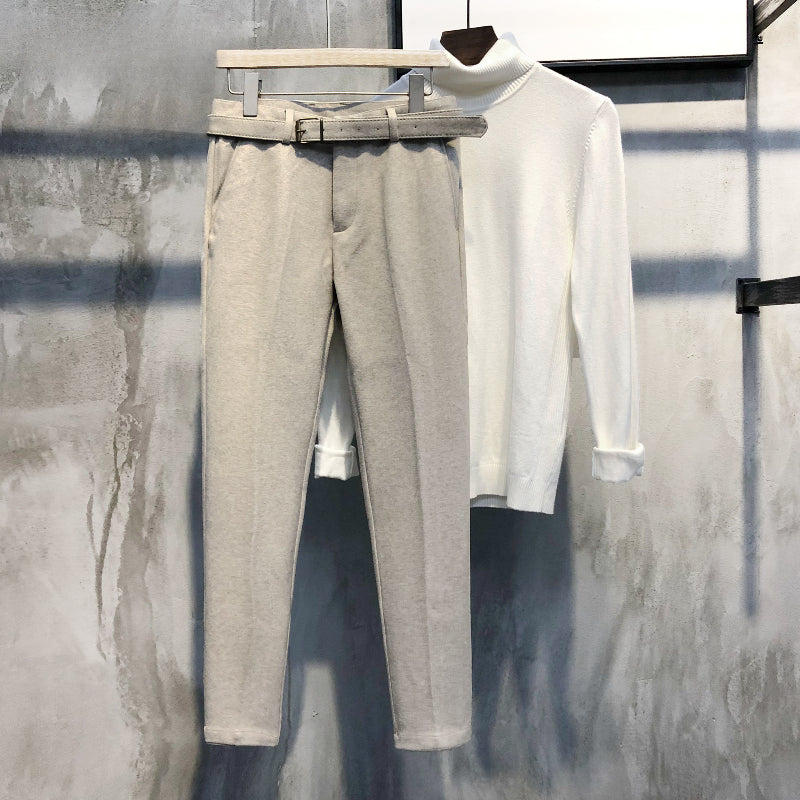 Slim-fit Brushed Wool Tapered Trousers