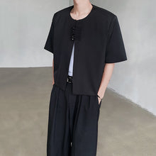 Load image into Gallery viewer, Padded Shoulder Loose Short Suit Jacket
