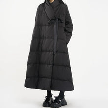 Load image into Gallery viewer, Casual Lace-up Loose White Duck Down Jacket
