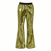 Load image into Gallery viewer, Elastic-waist Sequined Wide Leg Pants Stage Performance Party Trousers
