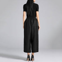 Load image into Gallery viewer, Retro Pleated High Waist Loose Straight Pants
