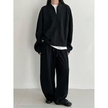 Load image into Gallery viewer, Relaxed Brushed Sweatshirt Casual Machete Pants Two-piece Suit

