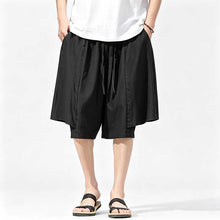 Load image into Gallery viewer, Ice Silk Loose-fitting Faux Two-piece Shorts
