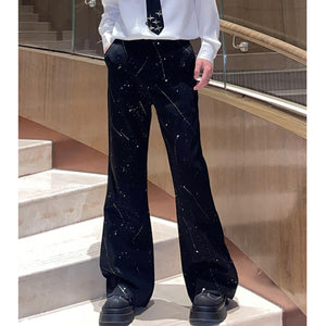 Starry Ink Casual Flared Trousers