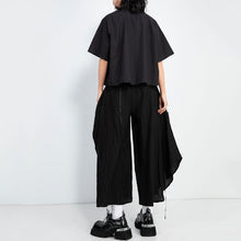 Load image into Gallery viewer, Irregular Elastic Waist Loose Wide-leg Pants
