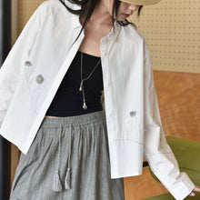 Load image into Gallery viewer, Women’s Line Embroidery 3D Casual Shirt
