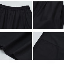 Load image into Gallery viewer, Black Bud A-line Skirt
