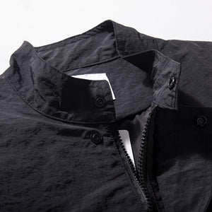 Workwear Loose Windproof Stand Collar Jacket