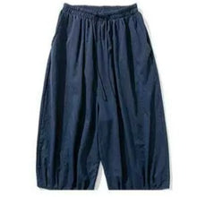 Load image into Gallery viewer, Retro Ice Silk Linen Over-the-Knee Pants
