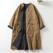 Load image into Gallery viewer, Quilted Crew Neck Loose Retro Jacket
