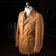 Load image into Gallery viewer, Italian Vintage Faux Suede Casual Slim Jacket
