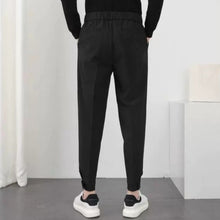 Load image into Gallery viewer, Slim-Fit Tapered Dress Trousers with Fluid Drape
