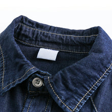 Load image into Gallery viewer, Denim Short-sleeved Loose Work Shirt
