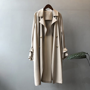 Mid-Length Large Size Straight Windbreaker