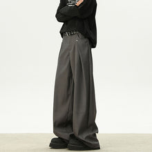 Load image into Gallery viewer, Pleated Wide-leg Deconstructed Loose Drape Trousers
