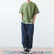 Load image into Gallery viewer, Japanese Loose Drop Shoulder Fake Two Piece T-shirt
