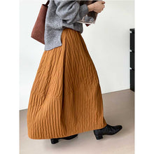 Load image into Gallery viewer, High-waisted Flower Bud Lantern Skirt
